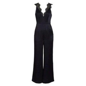 Foxiedox Eyelash Lace Wide Leg Jumpsuit